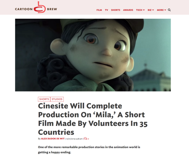 Mila is on Cartoon Brew!